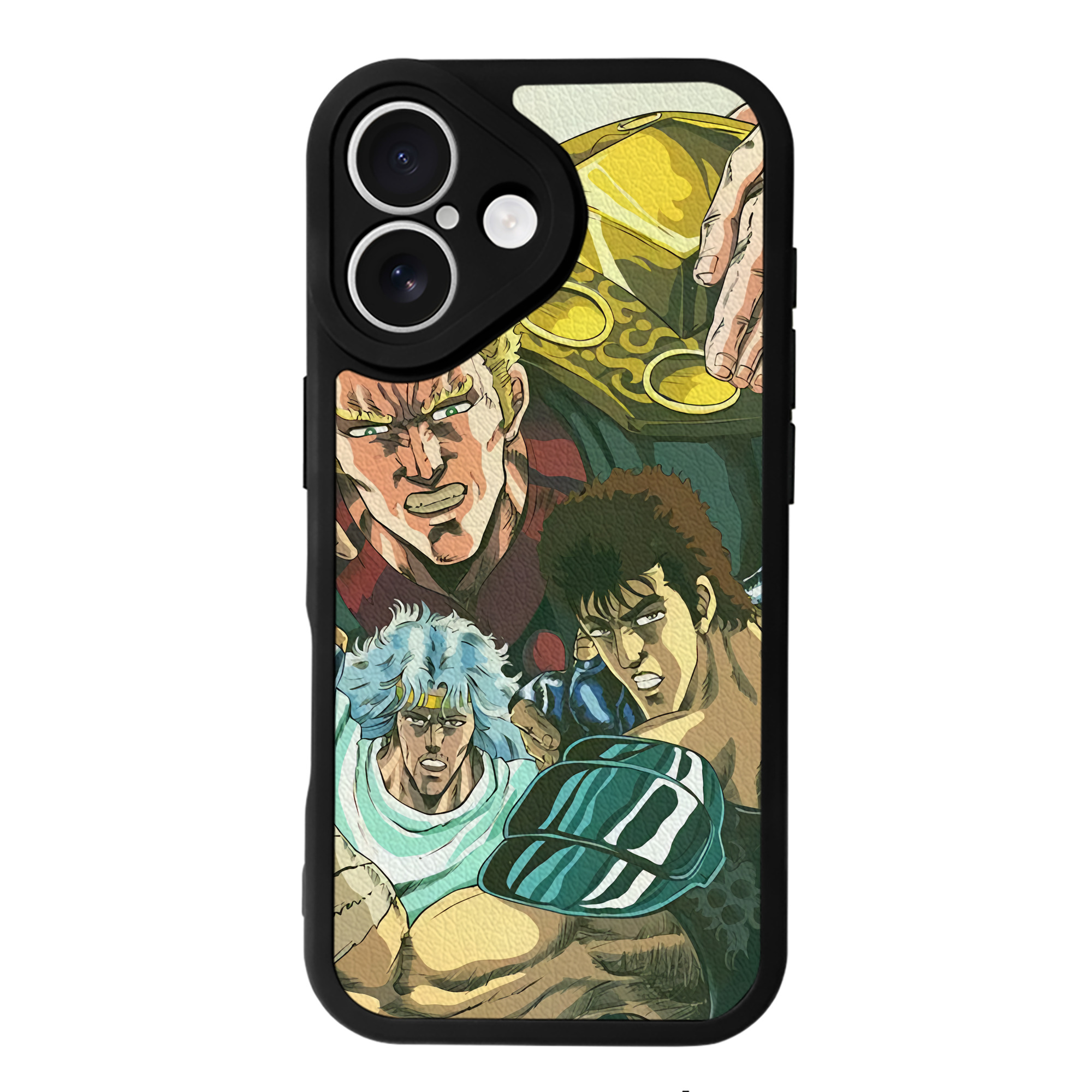 （画像用） 北斗の拳 Fist of the North Star 【iPhone 16シリーズ対応】シリコンスマホケース（レザー調） 材質：シリコン
